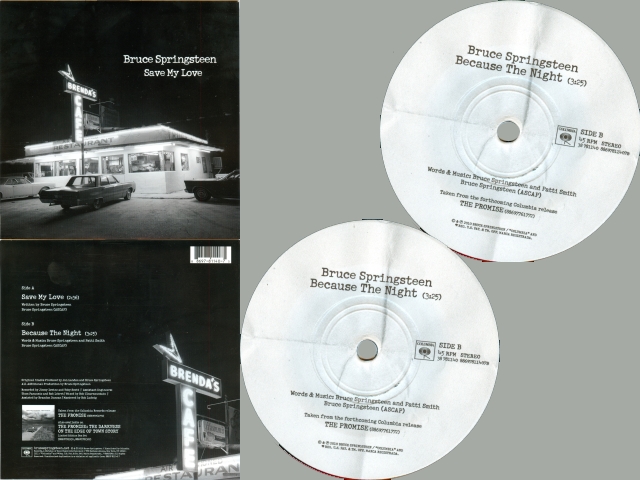 Bruce Springsteen - SAVE MY LOVE / BECAUSE THE NIGHT